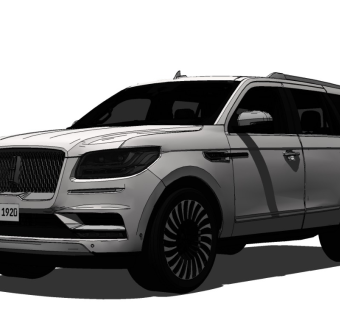  Lincoln Navigator 林肯汽车精品模型